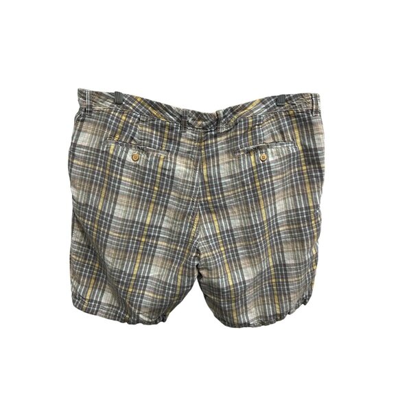 Tommy Bahama Mens Plaid Shorts Size 42 Linen Tencel Blend - Picture 2 of 8